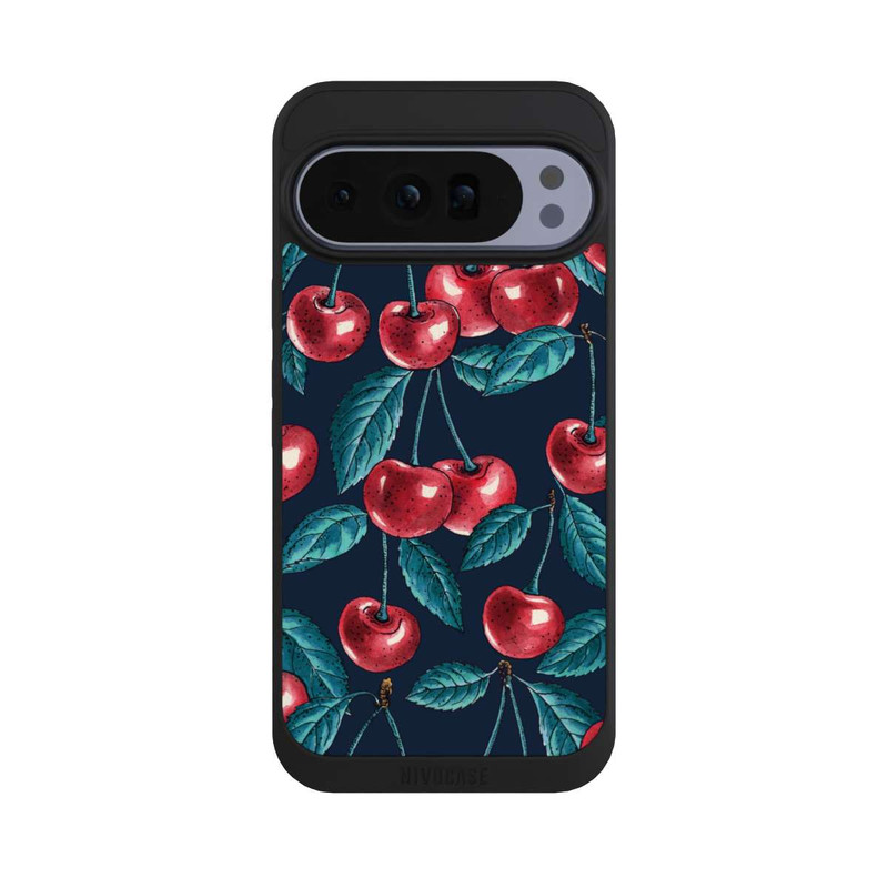Pixel 10 Pro XL NIVOpure Kirschen Dunkles Muster