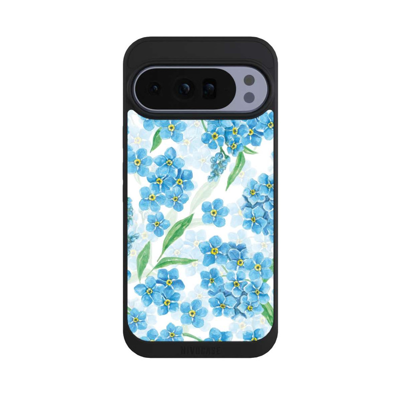 Pixel 10 Pro XL NIVOpure Motif myosotis blanc