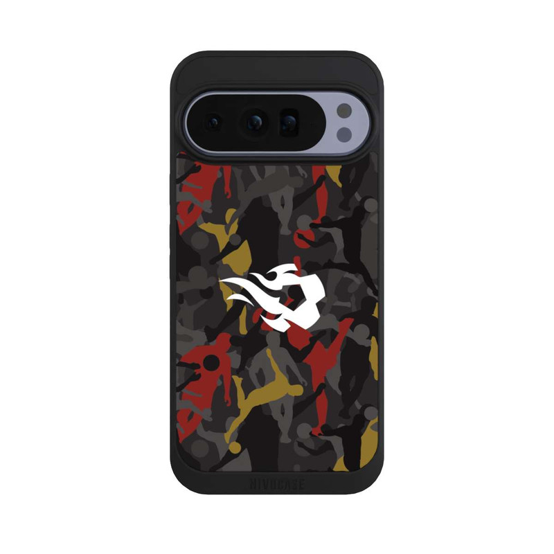 Pixel 10 Pro XL NIVOpure Camouflage des flammes rouges belges