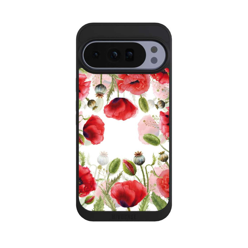 Pixel 10 Pro XL NIVOpure Rahmen aus Mohnblumen