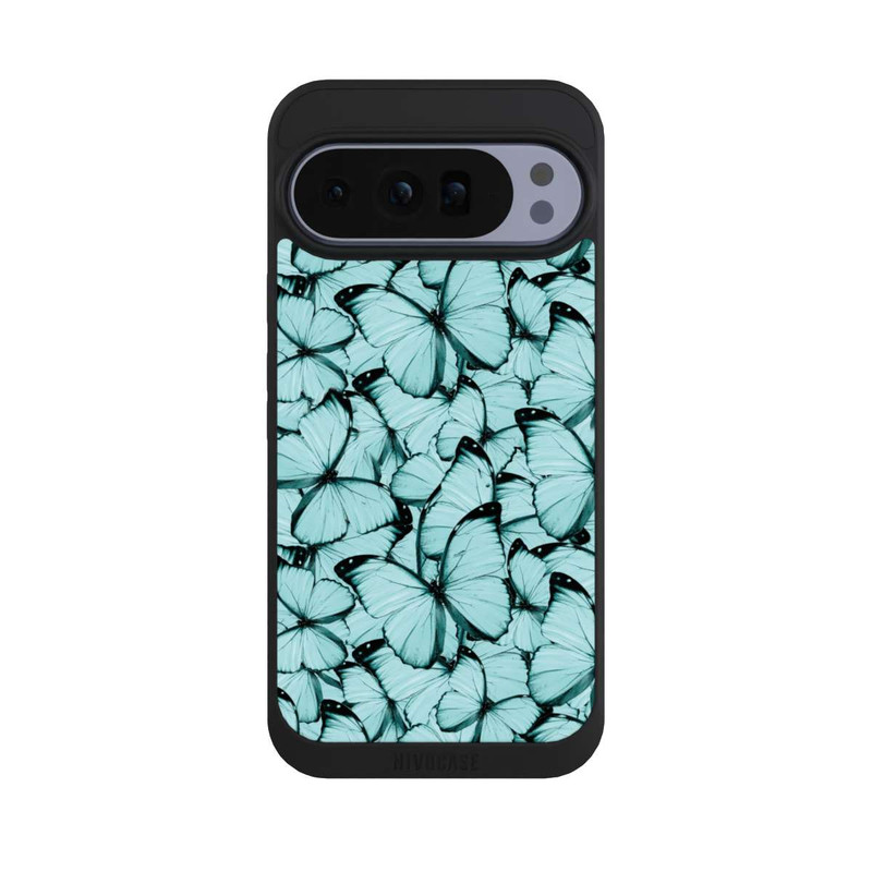 Pixel 10 Pro XL NIVOpure Teal Schmetterlinge