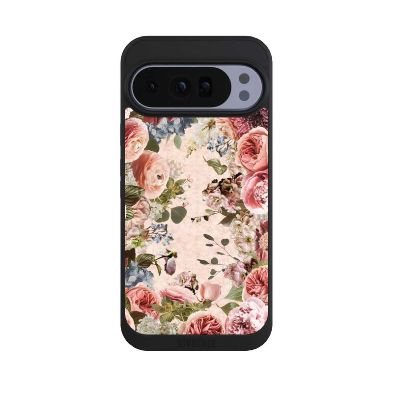 Pixel 10 Pro XL NIVOpure Cadre floral pivoines pastel