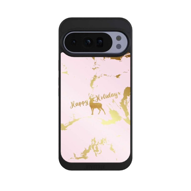 Pixel 10 Pro XL NIVOpure Happy Holidays Reindeer Gold
