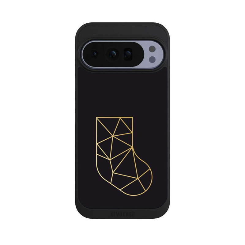 Pixel 10 Pro XL NIVOpure goldene polygonale Socke