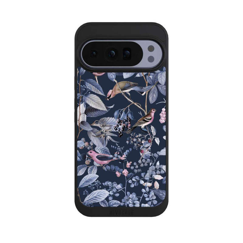 Pixel 10 Pro XL NIVOpure Vögel und Beeren blau