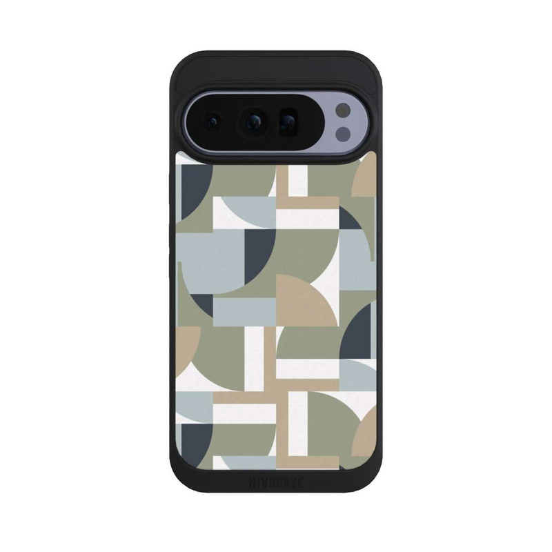 Pixel 10 Pro XL NIVOpure Polygones futuristes du Bauhaus Beige