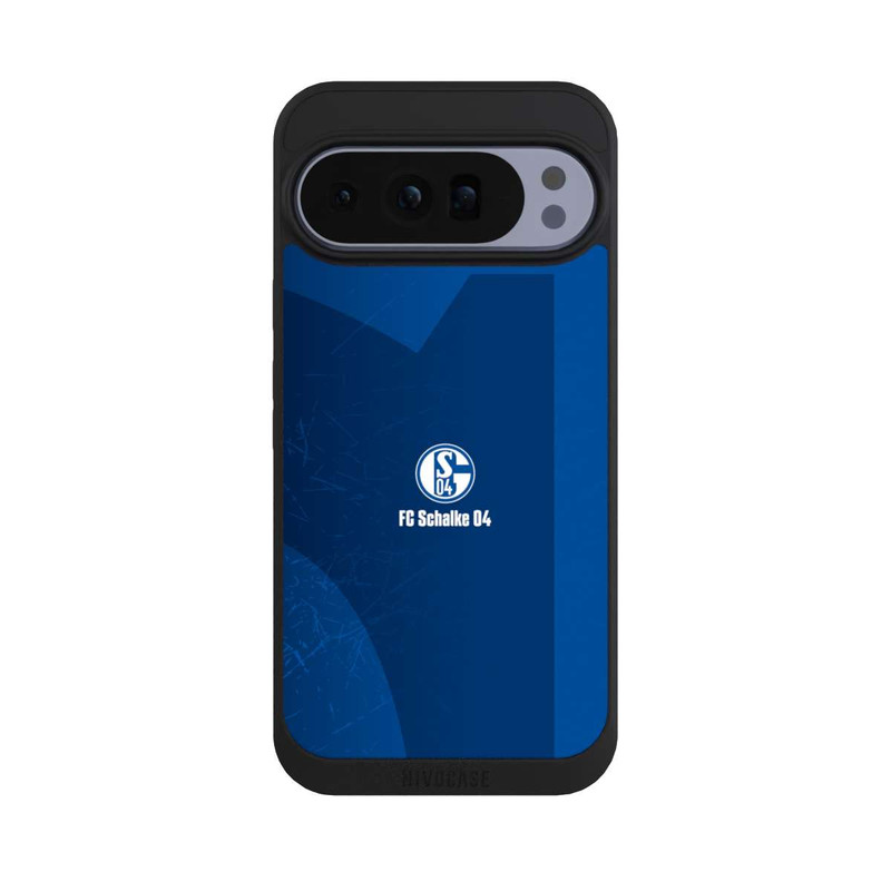 Pixel 10 Pro XL NIVOpure Schalke 04 Blauer Hintergrund Mit Logo