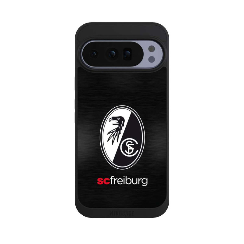 Pixel 10 Pro XL NIVOpure  Kratzen Metall Hintergrund mit dem Schriftzug  Horizontal SC Freiburg