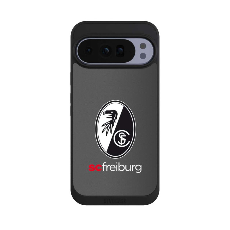 Pixel 10 Pro XL NIVOpure Carbon Hell Hintergrund mit dem Schriftzug SC Freiburg