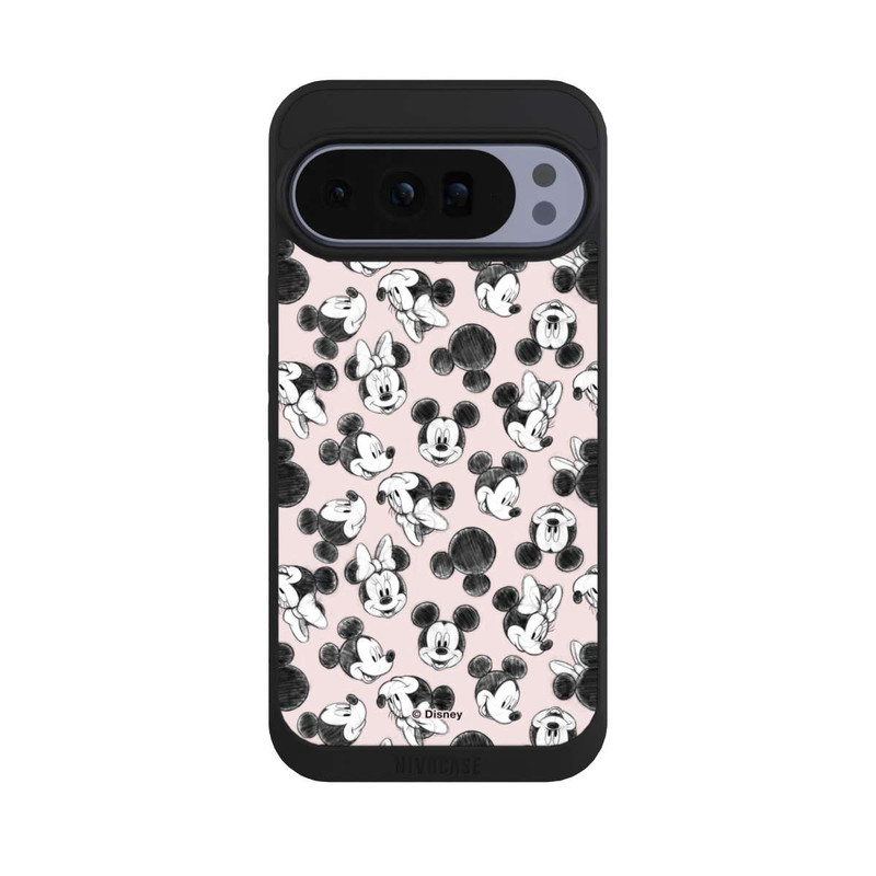 Pixel 10 Pro XL NIVOpure Minnie & Mickey aux multiples visages rose