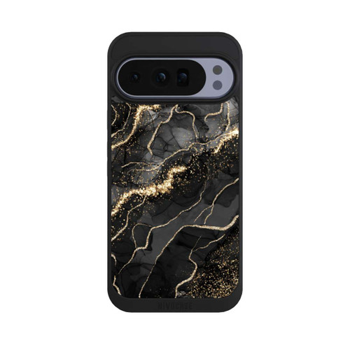 Google Pixel 10 Pro XL NIVOpure Look Spirales de Marbre Sombre &amp; Or