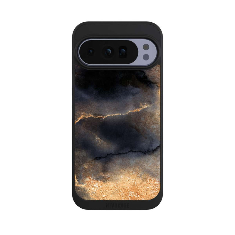 Pixel 10 Pro XL NIVOpure Schwarzer Marmor Goldstaub Look