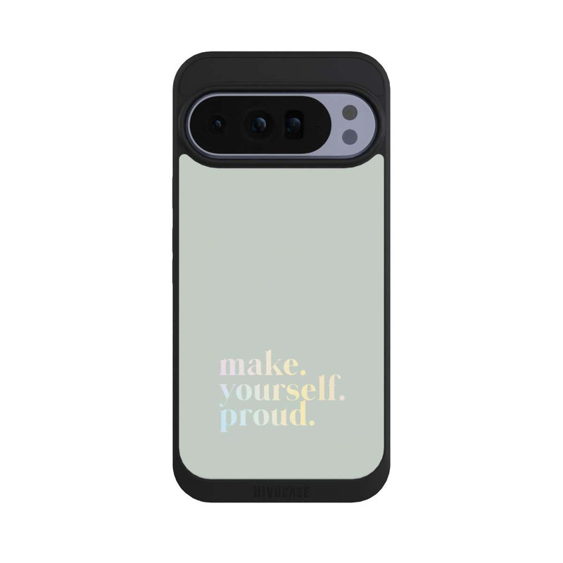 Pixel 10 Pro XL NIVOpure Make Yourself Proud Citation - Menthe et dégradé