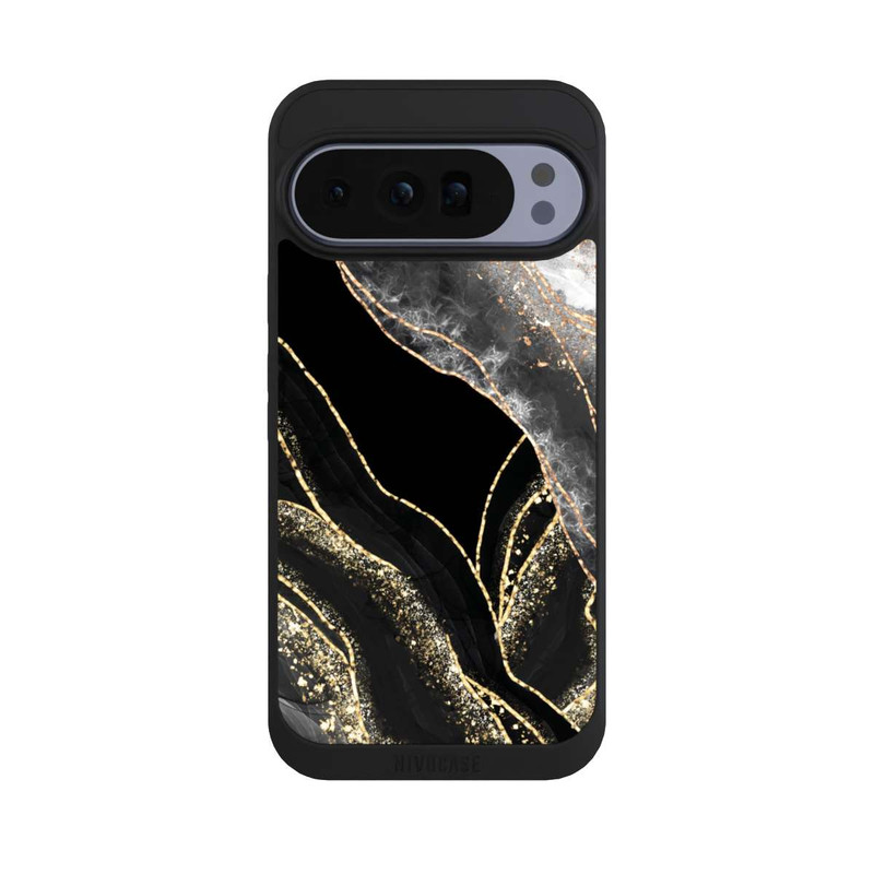 Pixel 10 Pro XL NIVOpure Dunkler Marmor Gold