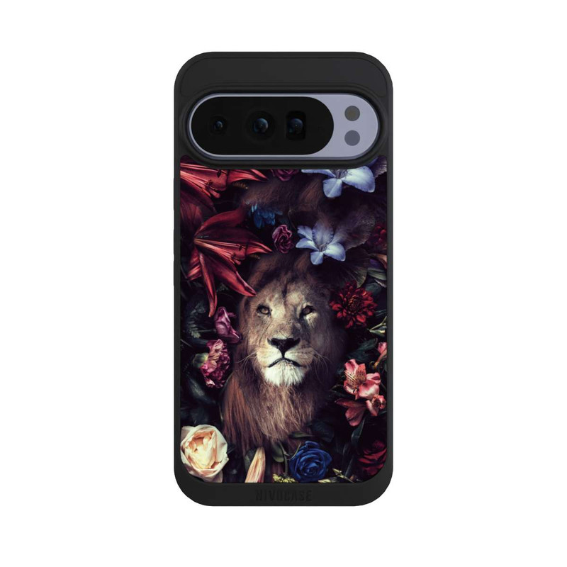 Pixel 10 Pro XL NIVOpure Lion & Fleurs Colorées