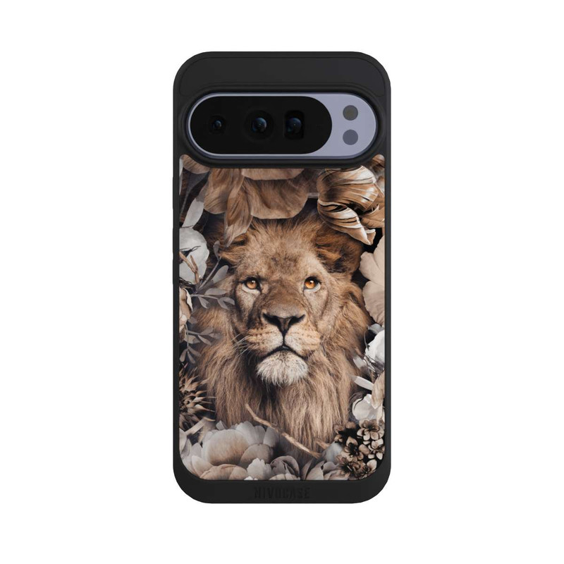 Pixel 10 Pro XL NIVOpure Löwe Blumenrahmen Beige