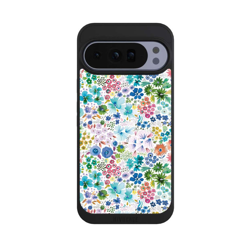 Pixel 10 Pro XL NIVOpure Kunstvolle kleine Frühlingsblumen blau