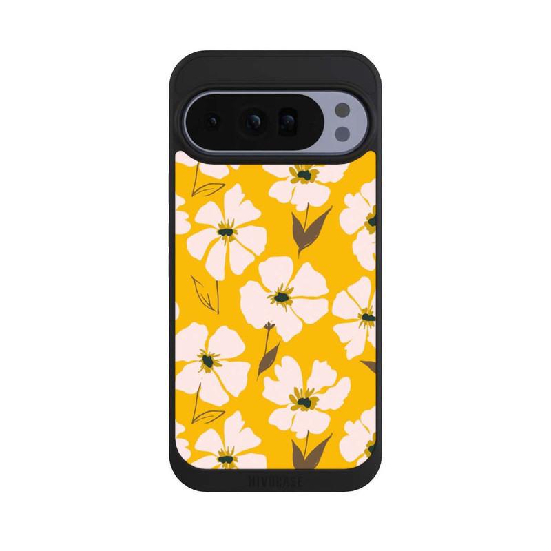 Pixel 10 Pro XL NIVOpure Blumenwiese auf Gelb Ocker