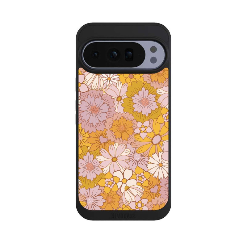 Pixel 10 Pro XL NIVOpure Retro Blumentapete Gelb