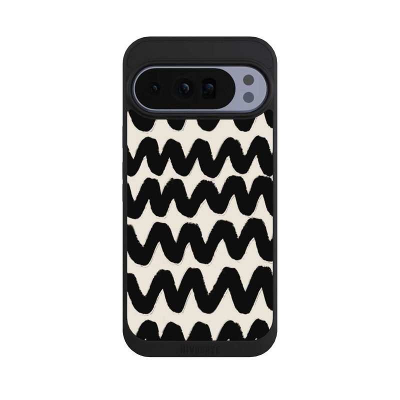 Pixel 10 Pro XL NIVOpure Schwarzes Wellenmuster
