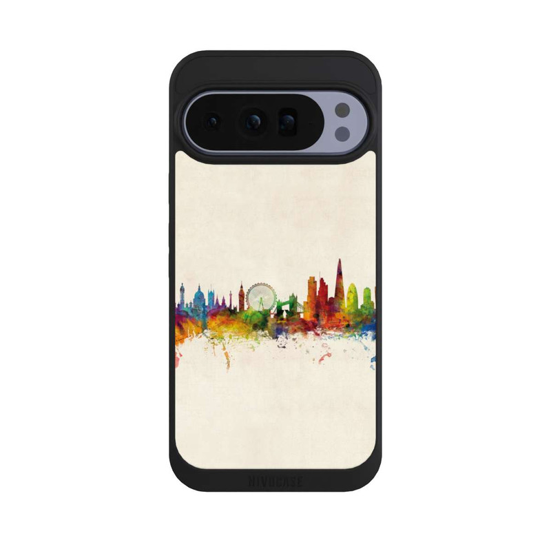 Pixel 10 Pro XL NIVOpure Arrière-plan vintage de la ligne d'horizon de Londres
