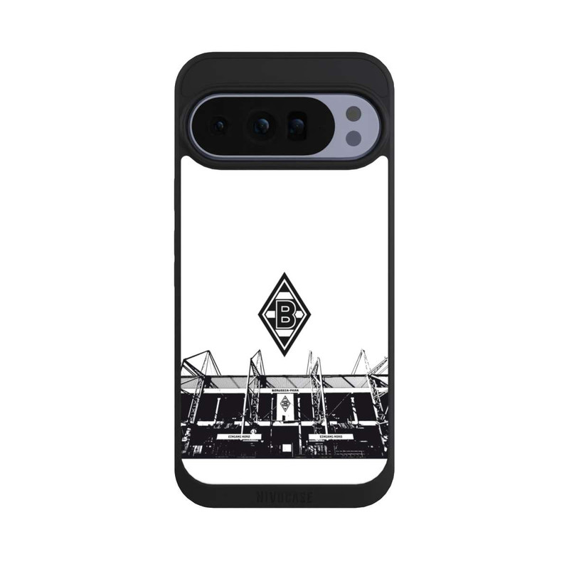 Pixel 10 Pro XL NIVOpure Borussia-Park Schwarz und Weiß