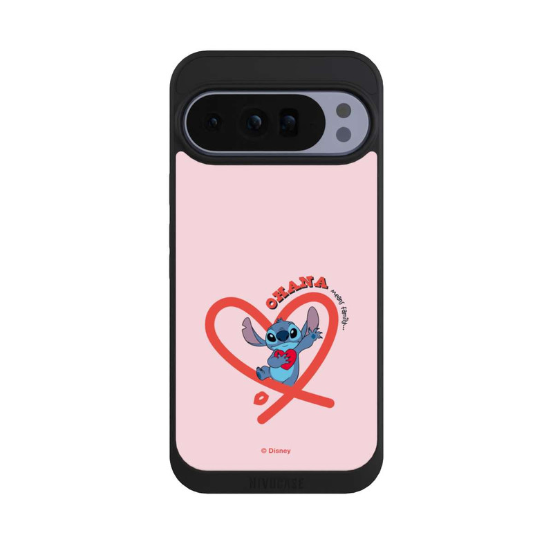 Pixel 10 Pro XL NIVOpure Stitch Ohana Cœur rose