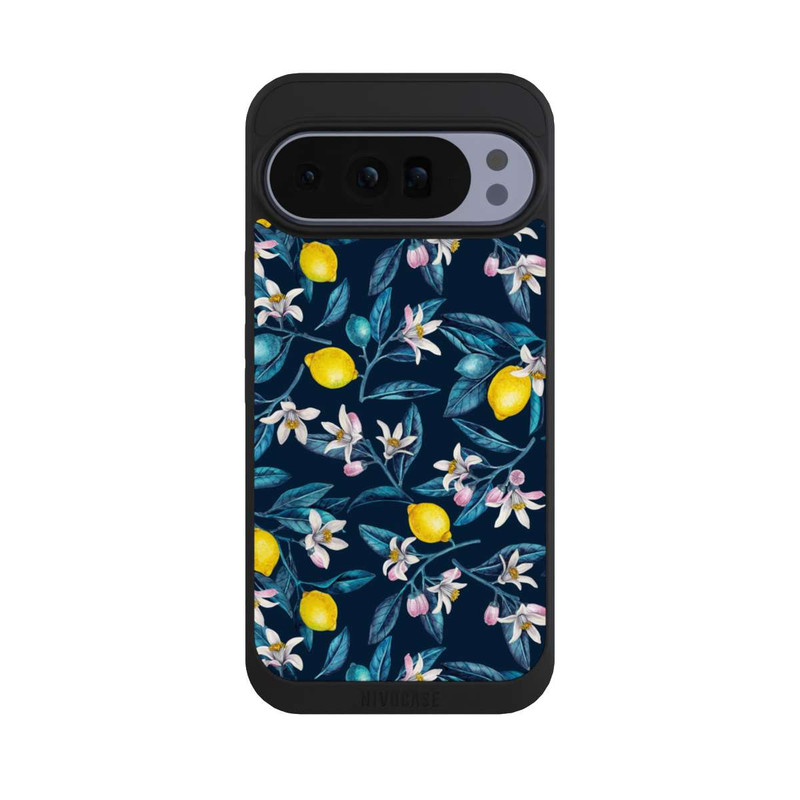 Pixel 10 Pro XL NIVOpure Zitronen und Blüten dunkel
