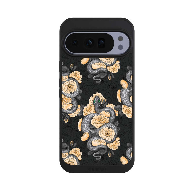 Pixel 10 Pro XL NIVOpure Serpent et fleur jaune