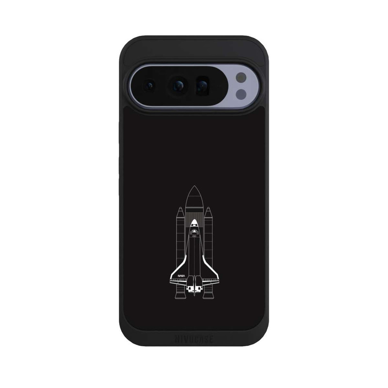 Pixel 10 Pro XL NIVOpure Space Shuttle Weiß auf Schwarz