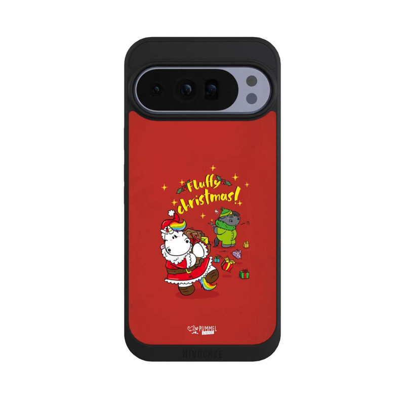 Pixel 10 Pro XL NIVOpure Pummeleinhorn Fluffy Christmas Rot