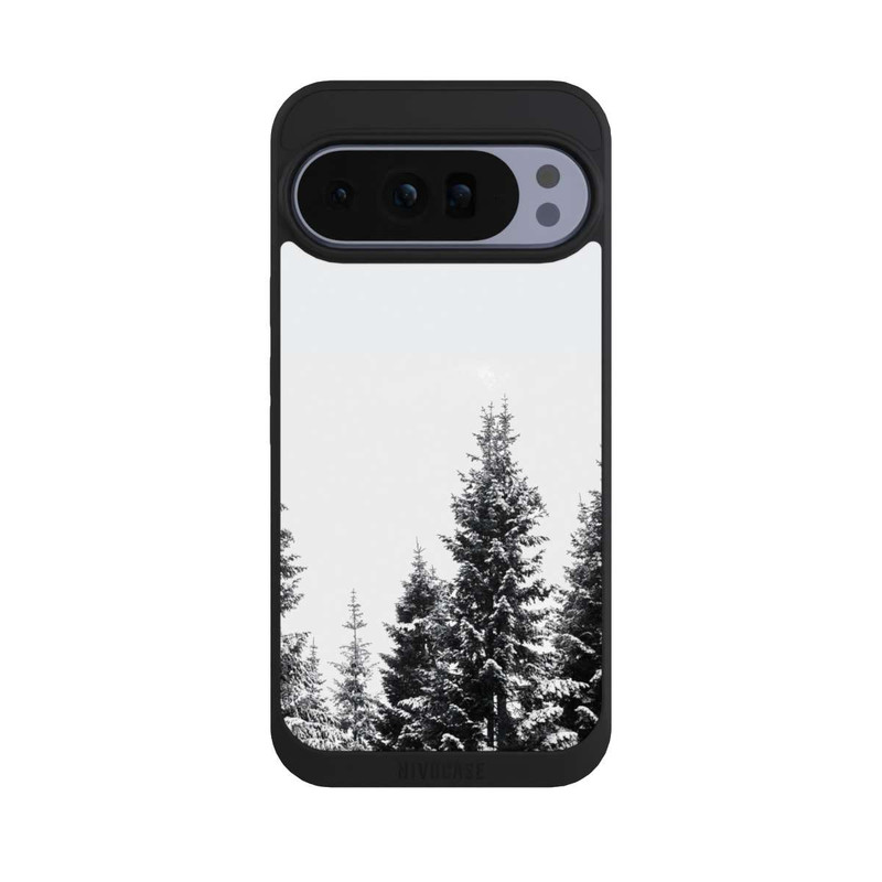 Pixel 10 Pro XL NIVOpure Arbres couverts de neige