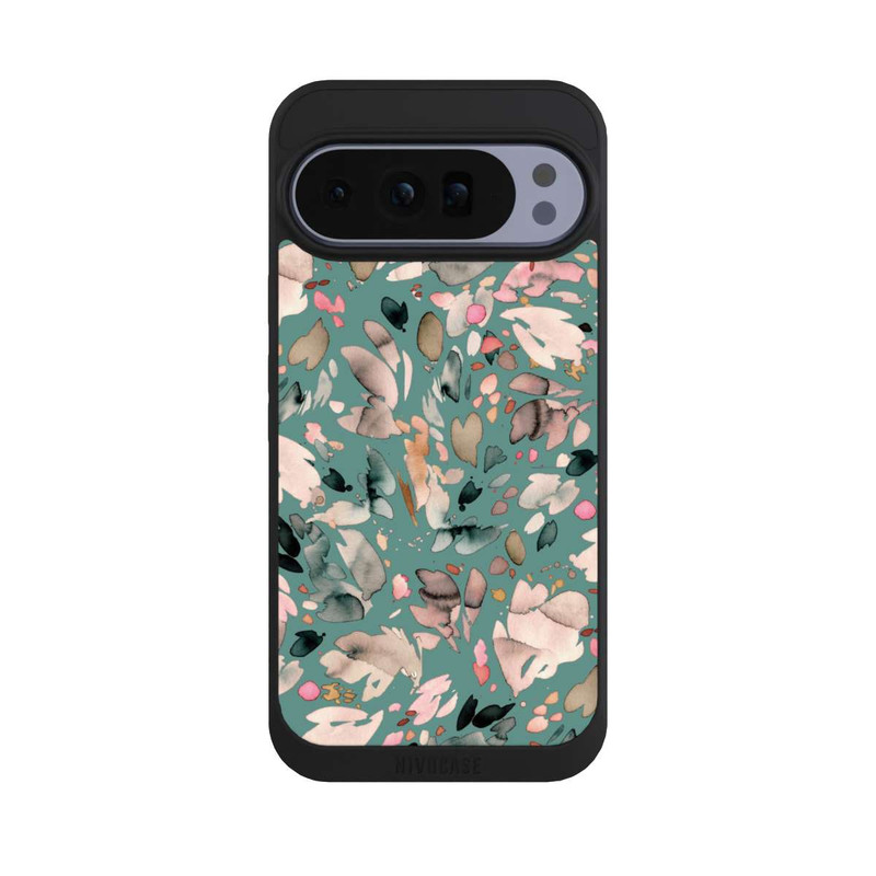 Pixel 10 Pro XL NIVOpure Abstrakte Blumenblätter grün