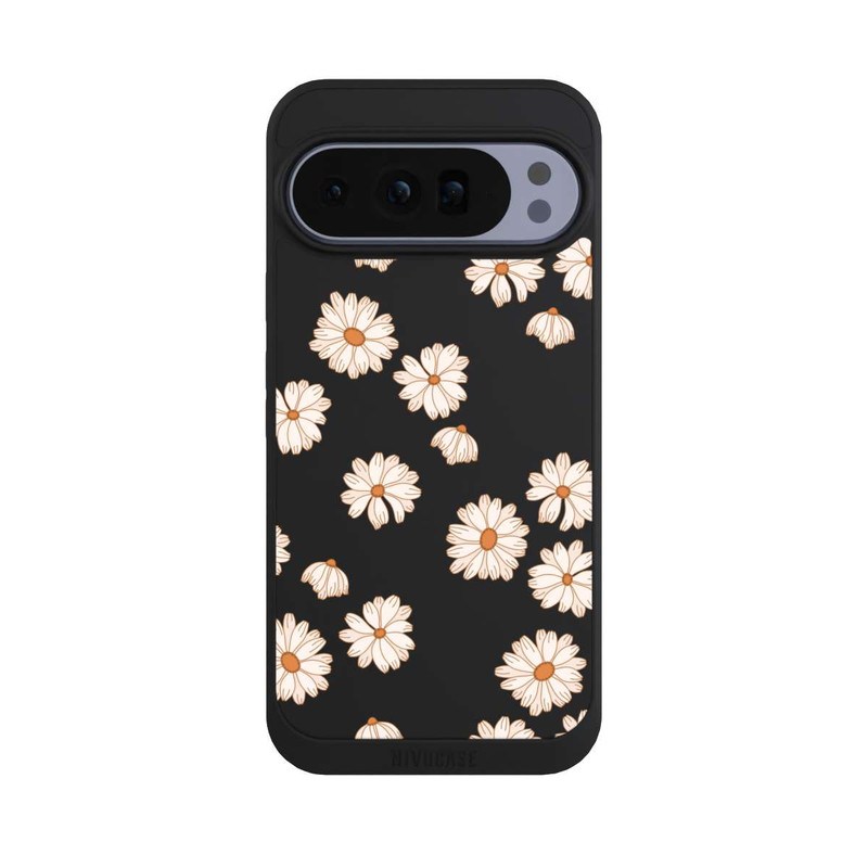Pixel 10 Pro XL NIVOpure Flowerpower Tapete Weiss