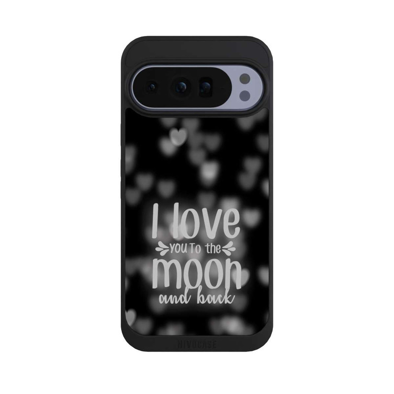 Pixel 10 Pro XL NIVOpure I Love You to The Moon And Back Black Hearts