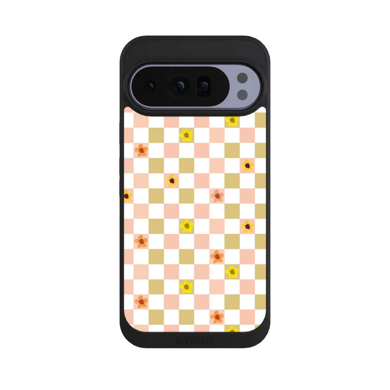 Pixel 10 Pro XL NIVOpure Kariert nostalgische Pastellblumen
