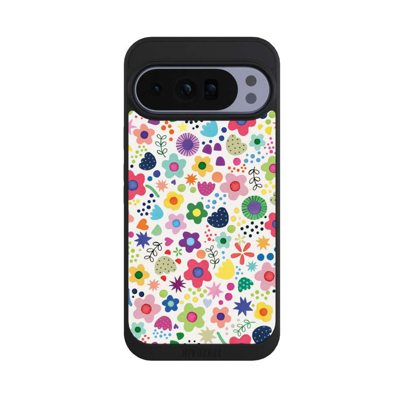 Pixel 10 Pro XL NIVOpure Fleurs psychédéliques colorées