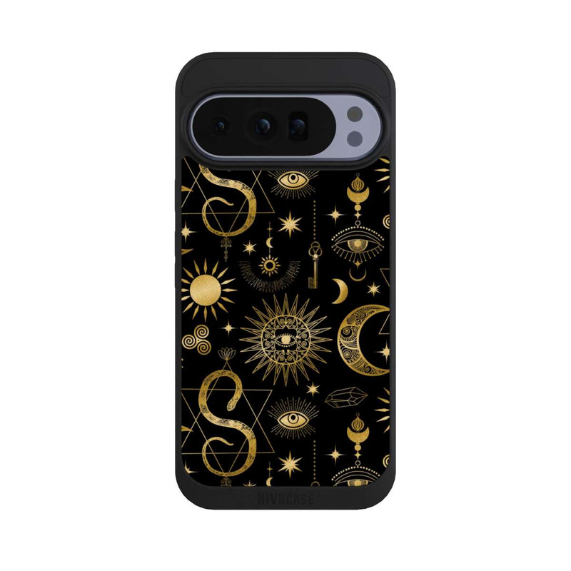 Pixel 10 Pro XL NIVOpure Soleil et Lune Célestes Steampunk