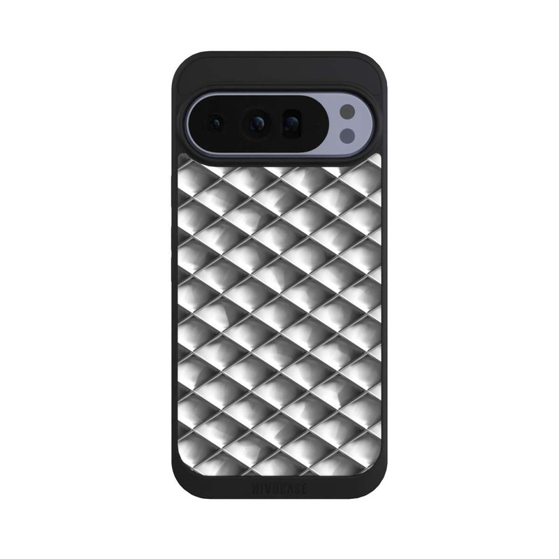 Pixel 10 Pro XL NIVOpure Carrés argentés Glamour