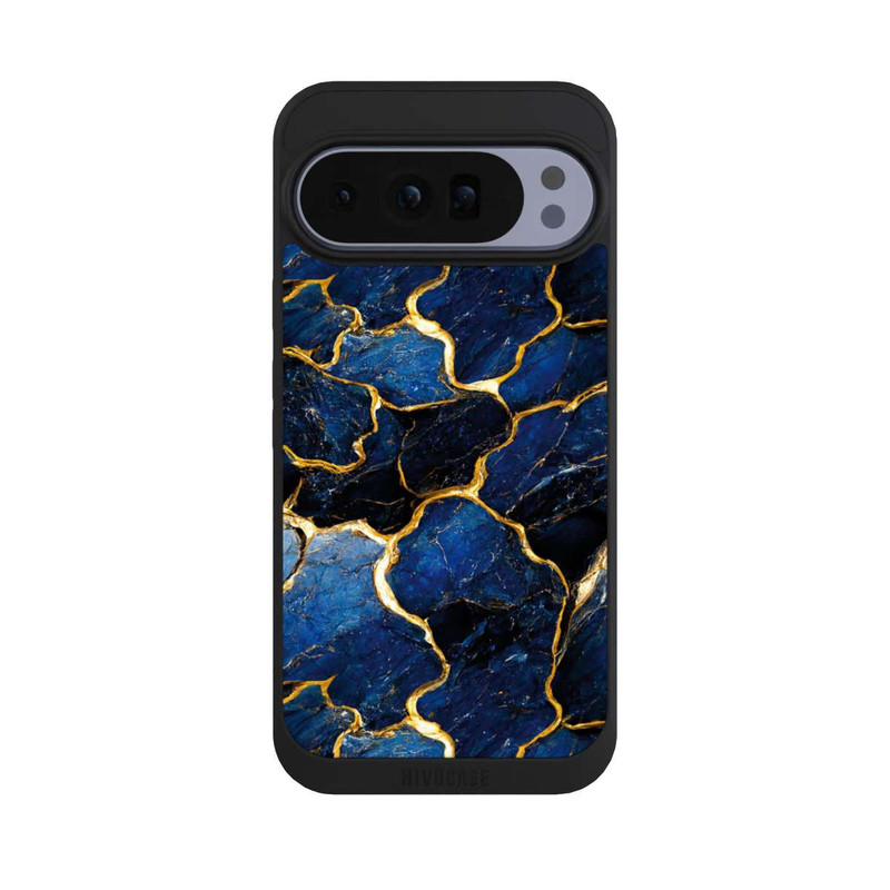 Pixel 10 Pro XL NIVOpure Couches d'impression en marbre bleu et or