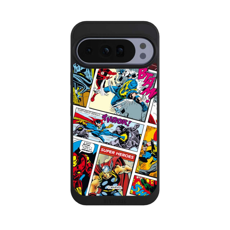 Pixel 10 Pro XL NIVOpure Marvel Retro Comic Blue