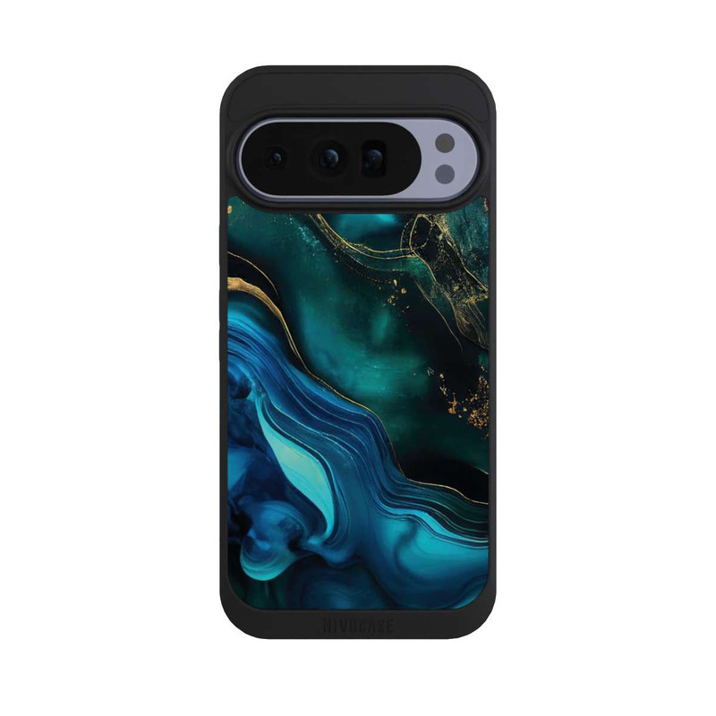 Pixel 10 Pro XL NIVOpure Blaugoldene Tinte mit KI