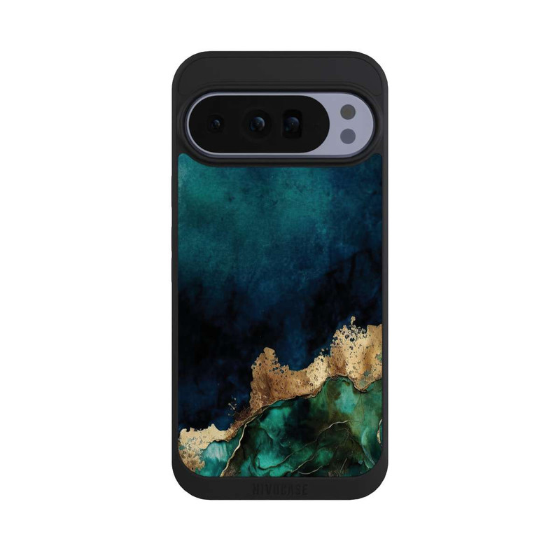 Pixel 10 Pro XL NIVOpure Petrolblau mit Gold