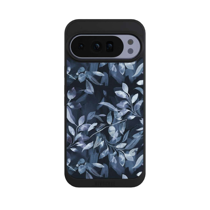 Pixel 10 Pro XL NIVOpure Aquarelle Feuilles Mystiques Marine