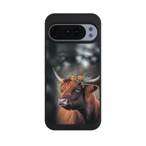 Google Pixel 10 Pro XL NIVOpure Highland Cow With Flowers with AI