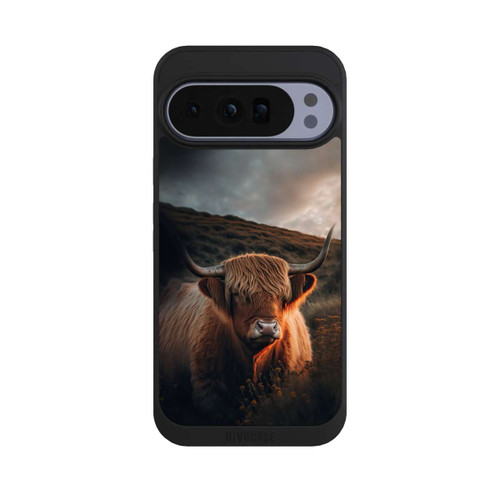 Google Pixel 10 Pro XL NIVOpure Highland Cow With Big Horns with AI