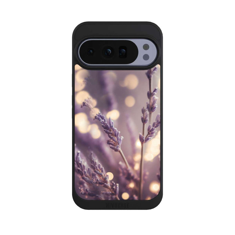 Pixel 10 Pro XL NIVOpure Lavender Close Up with AI