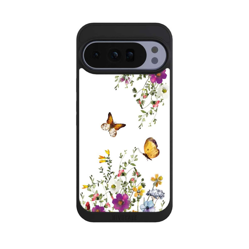 Pixel 10 Pro XL NIVOpure Papillons et fleurs colorées