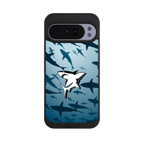 Google Pixel 10 Pro XL NIVOpure Haie Muster Blau