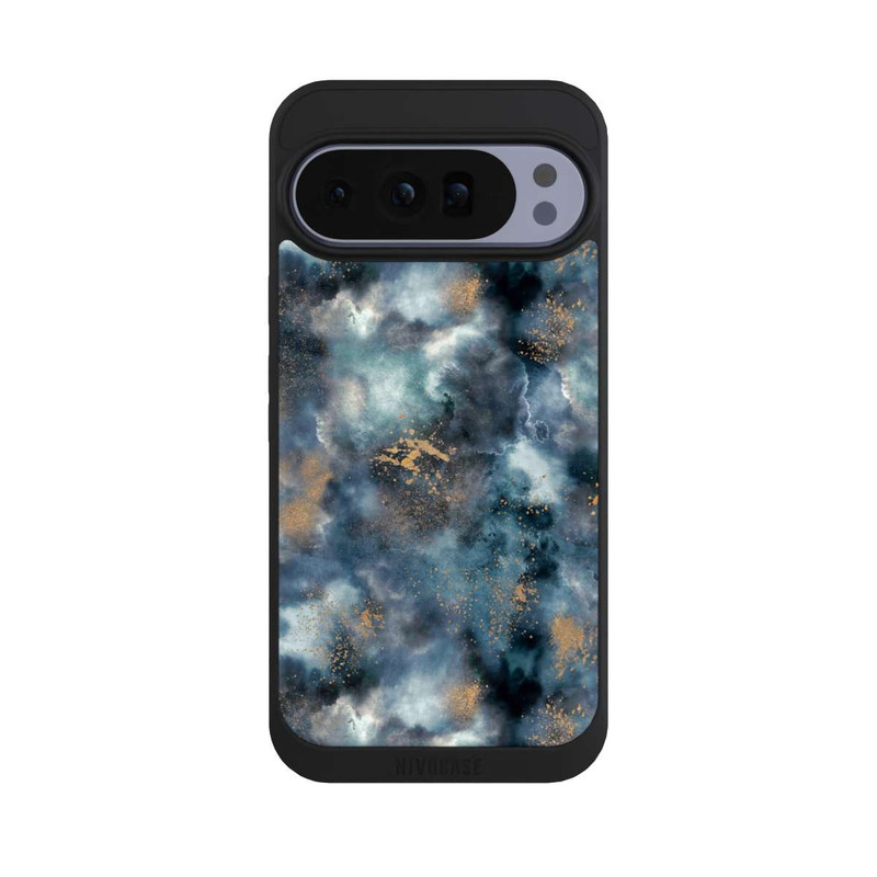 Pixel 10 Pro XL NIVOpure Smoky Marble Watercolor Navy